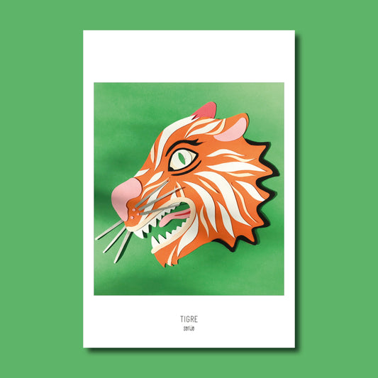 Carte postale Tigre